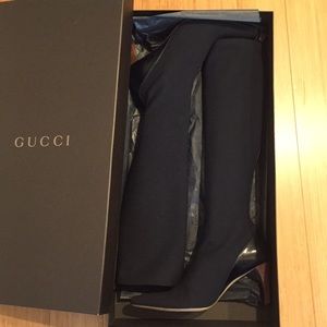 Gucci Neoprene Knee High Boots